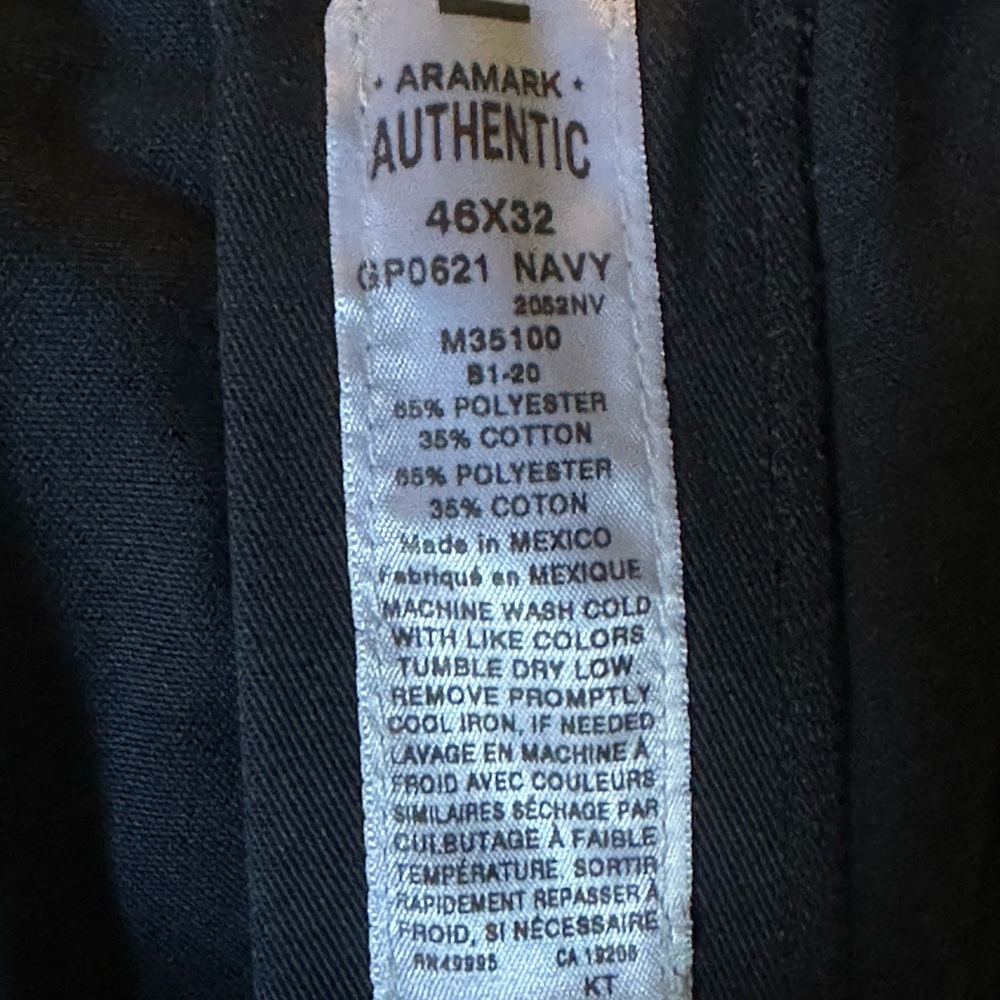 Aramark Men's Navy Cargo Pants